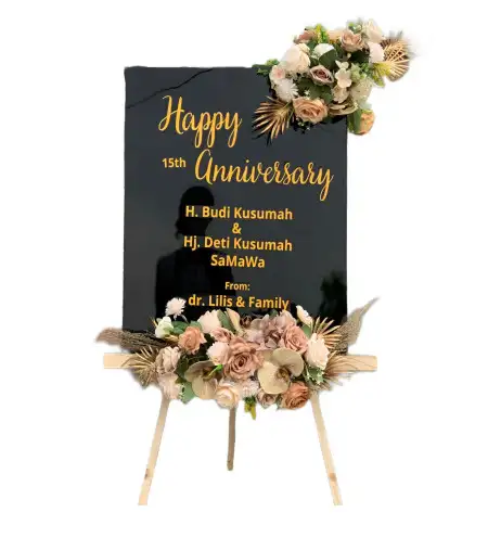 Papan Bunga Akrilik gunung bahagia